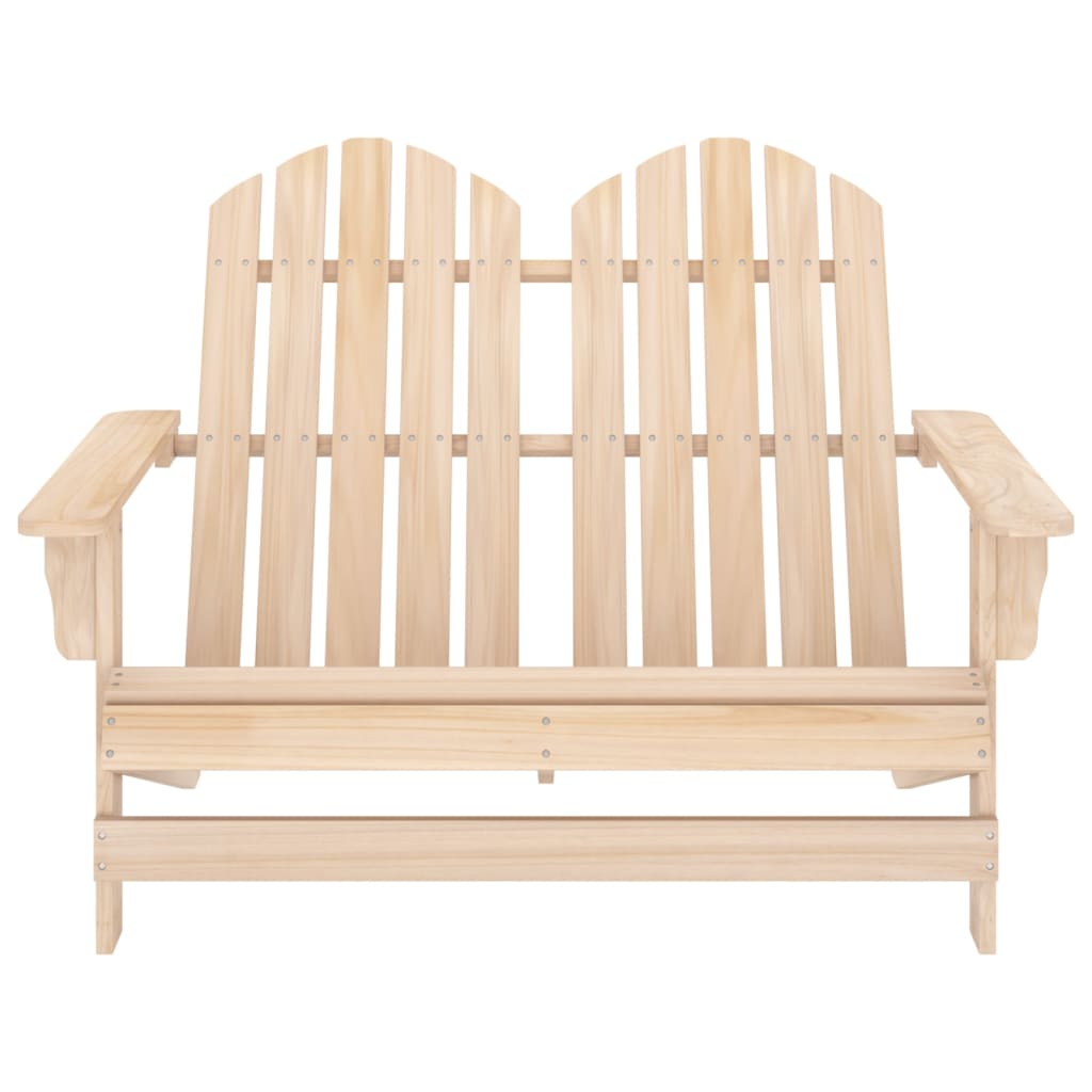 2-personers adirondack-havestol massivt grantræ - lysebrun, 1 - number 2.