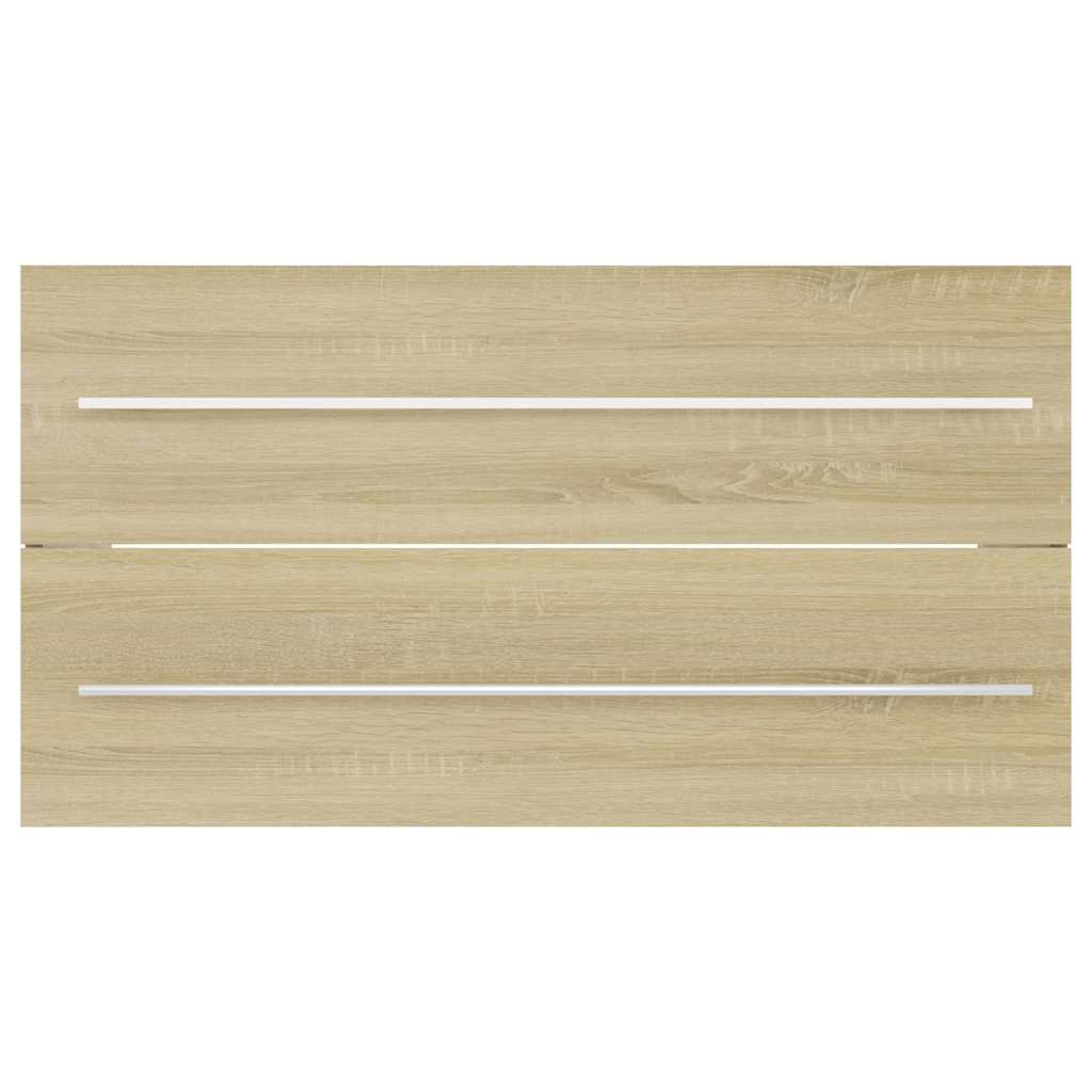 Badeværelsesmøbelsæt 2 dele spånplade sonoma-eg - number 9.