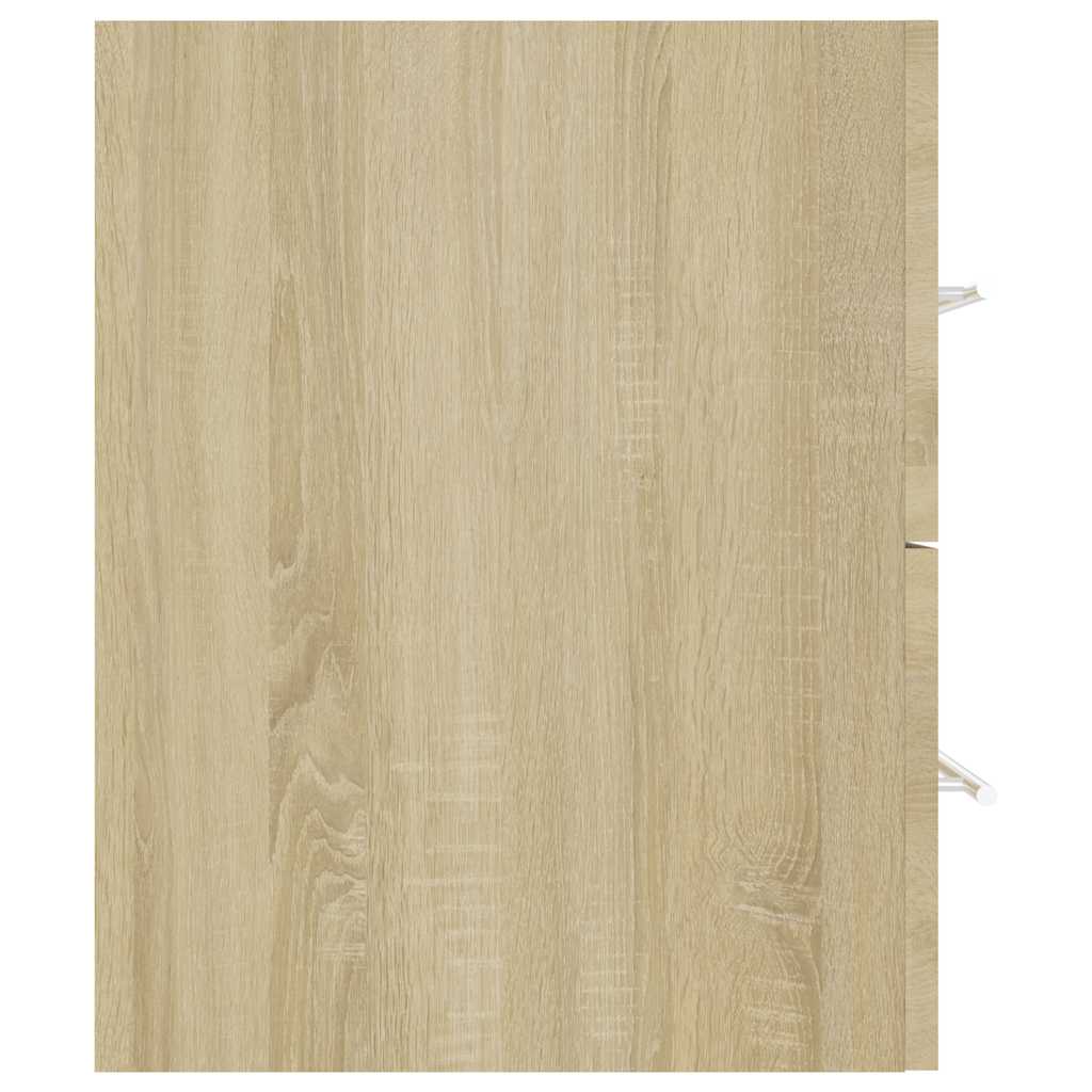 Badeværelsesmøbelsæt 2 dele spånplade sonoma-eg - number 10.