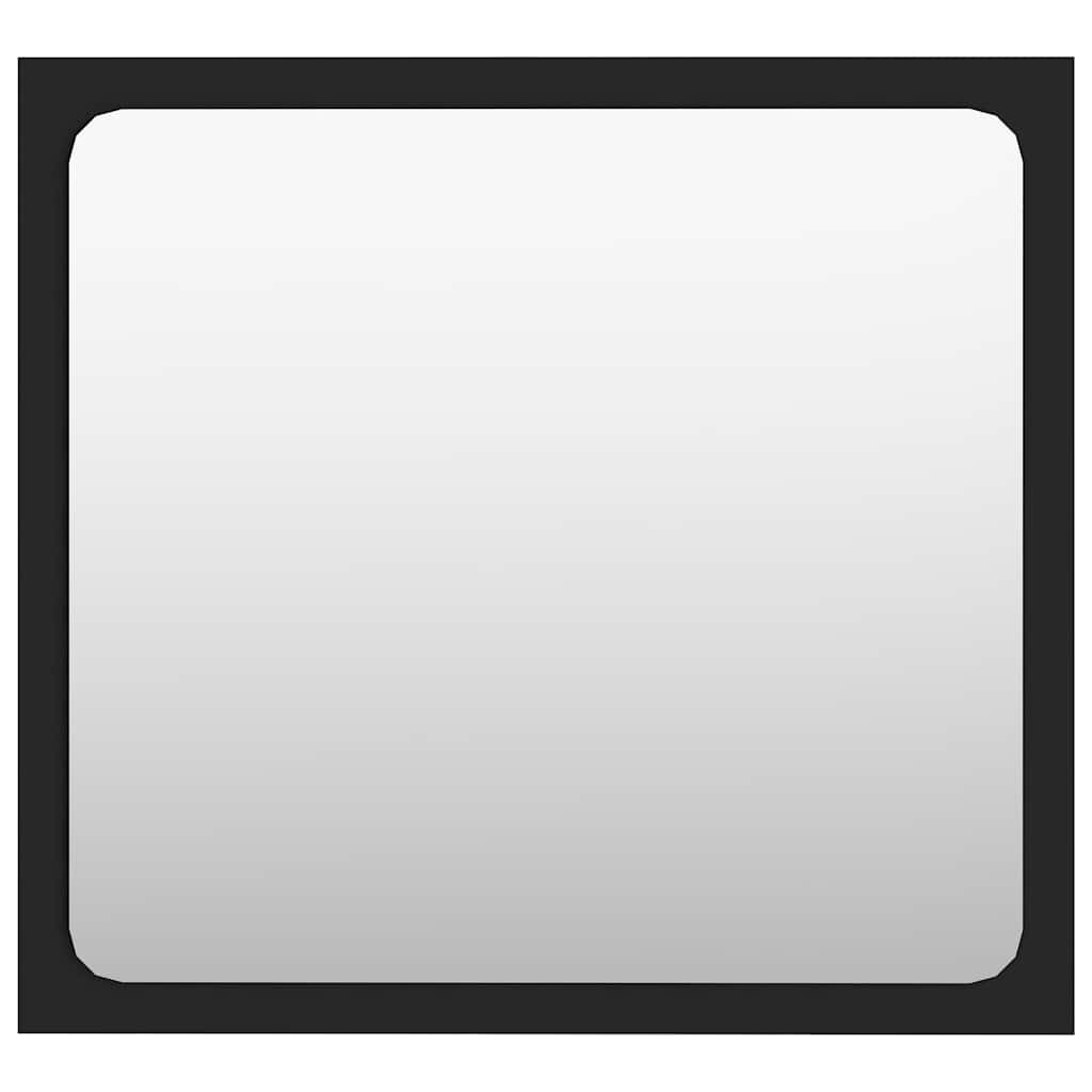 Møbelsæt til badeværelse 2 dele konstrueret træ - sort, 1 - number 9.