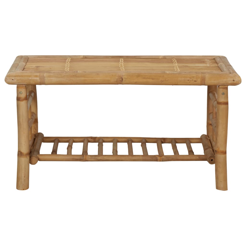 Loungesæt til haven 4 dele med hynder bambus - number 9.