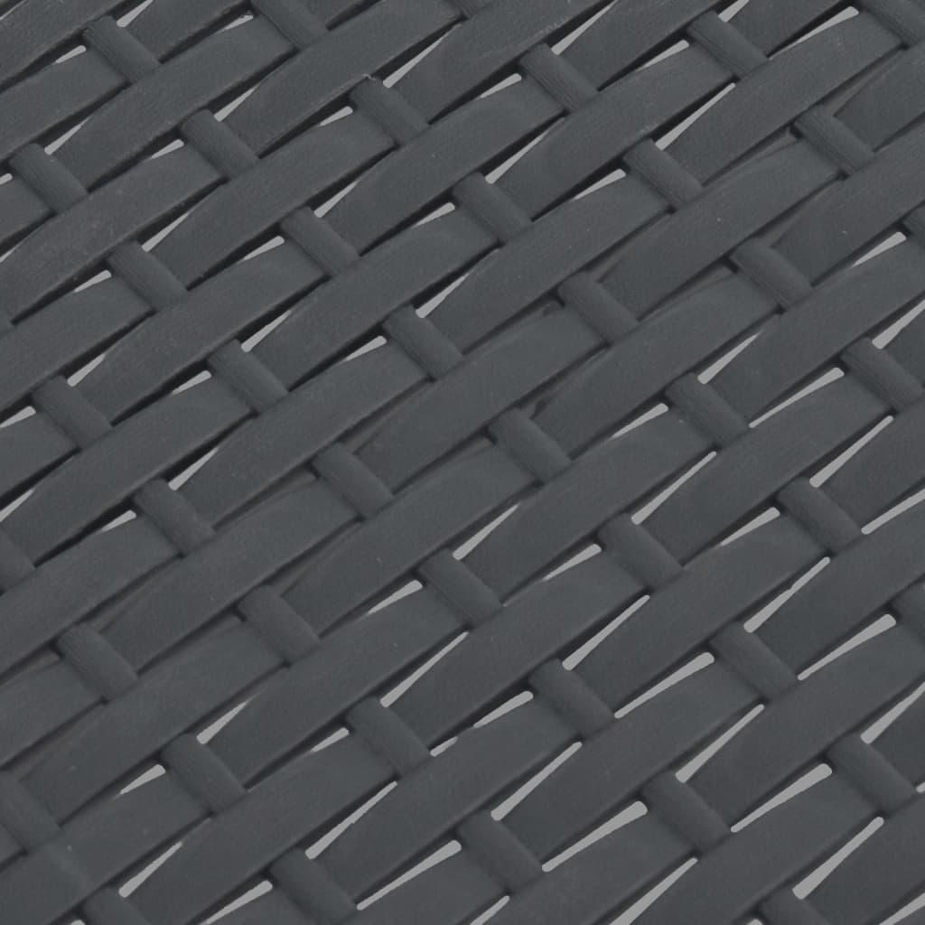 Havebord 58x58x41 cm pp antracitgrå - number 4.