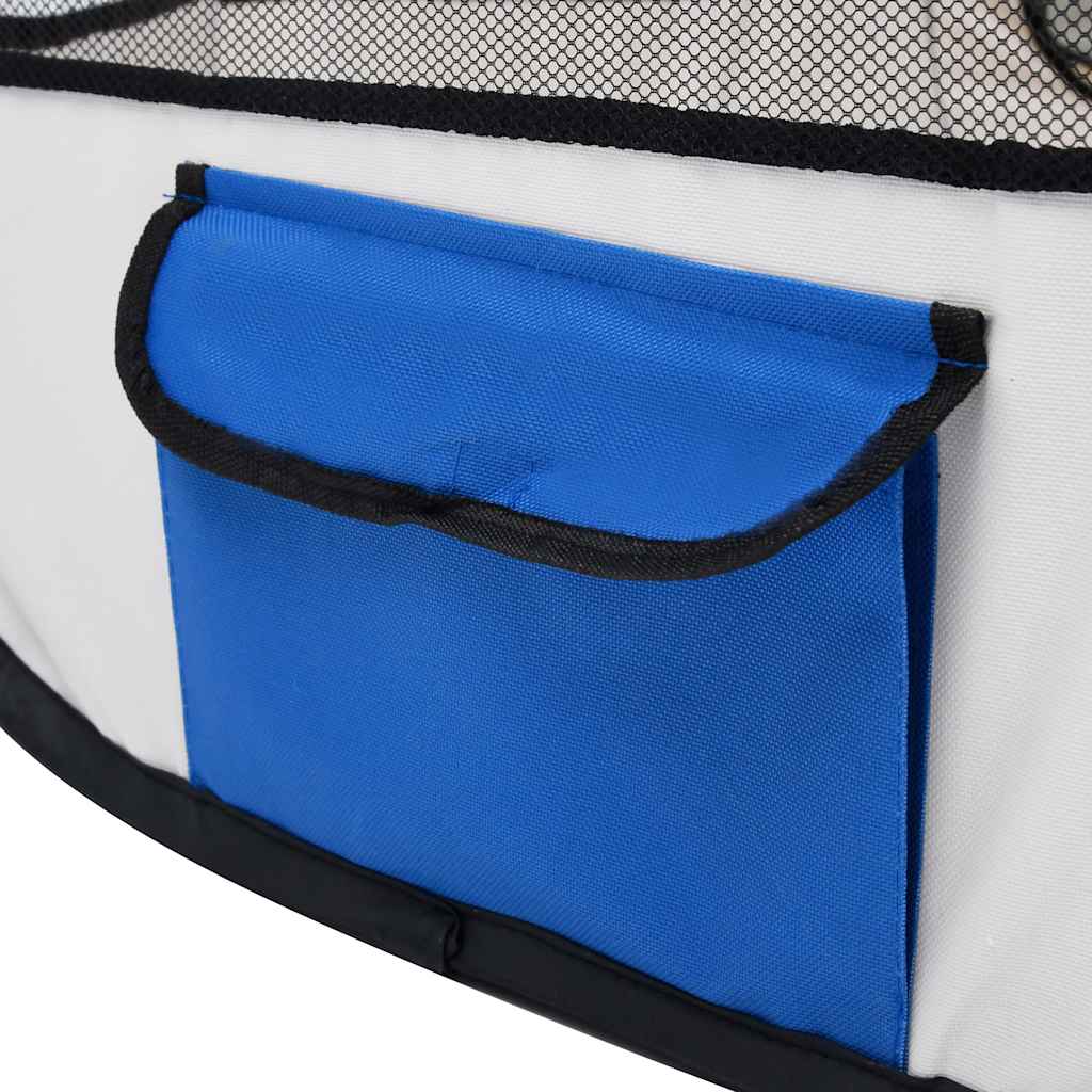 Niche pliable pour chien avec sac de transport - bleu, 90 x 90 x 58 cm, 1 - number 6.