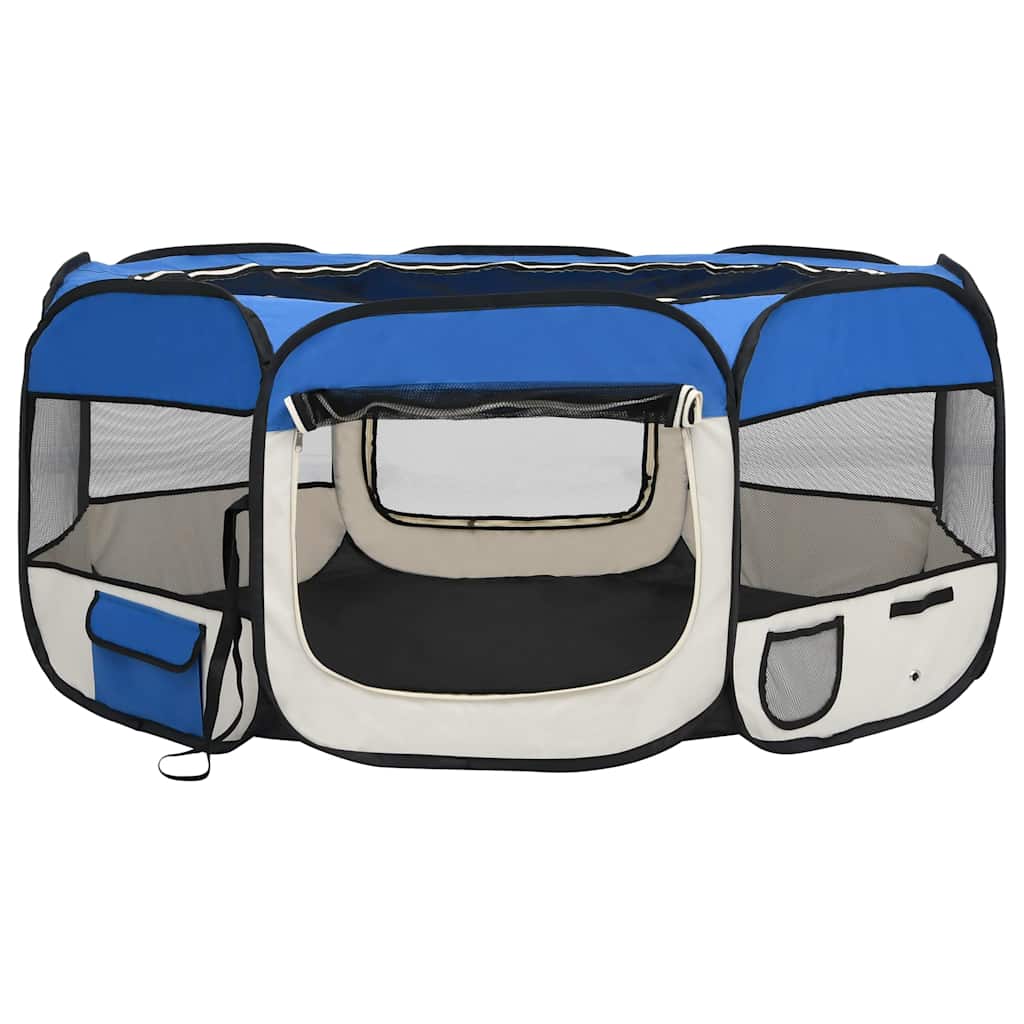 Niche pliable pour chien avec sac de transport - bleu, 145 x 145 x 61 cm, 1 - number 3.