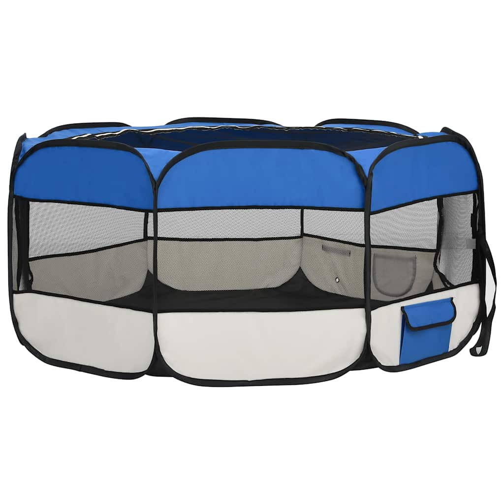 Niche pliable pour chien avec sac de transport - bleu, 145 x 145 x 61 cm, 1 - number 4.