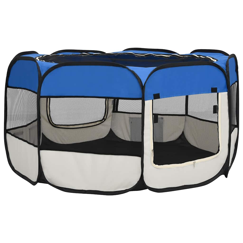 Niche pliable pour chien avec sac de transport - bleu, 125 x 125 x 61 cm, 1 - number 6.