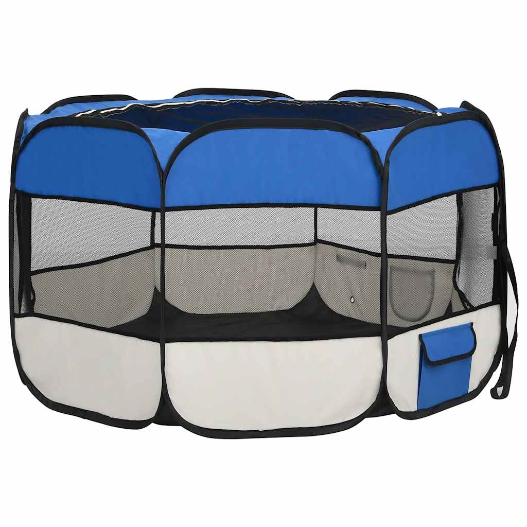 Niche pliable pour chien avec sac de transport - bleu, 110 x 110 x 58 cm, 1 - number 4.
