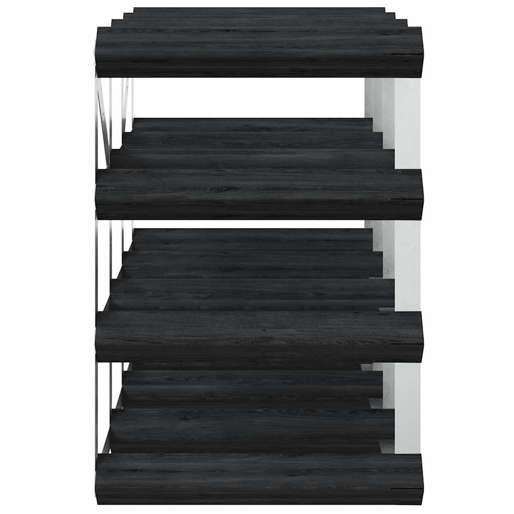 Vinski stalak za 12 boca crna crna borovina - number 6.