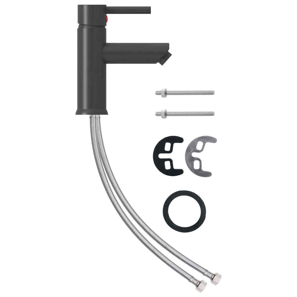 Vandhane til badeværelseshåndvask 130x176 mm - grå - number 2.