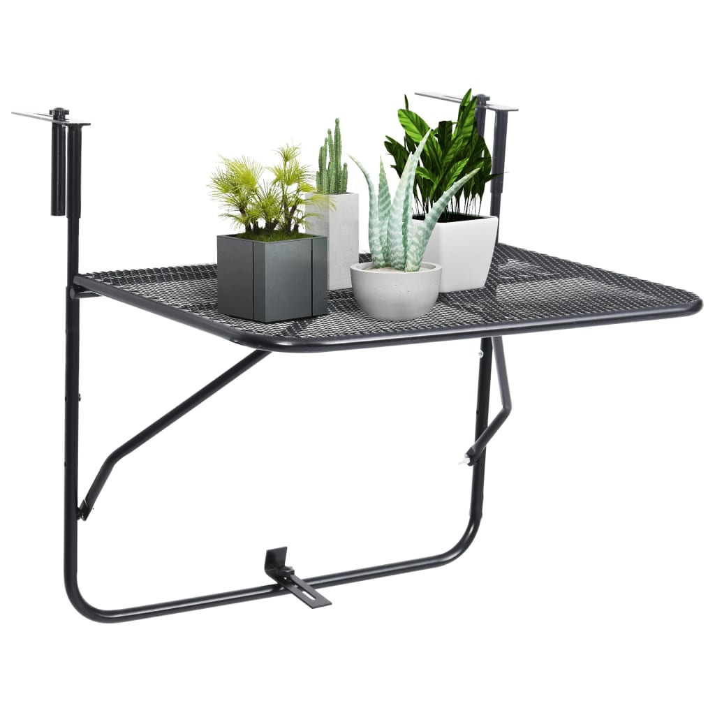 Altanbord 60x40 cm stål sort - number 3.