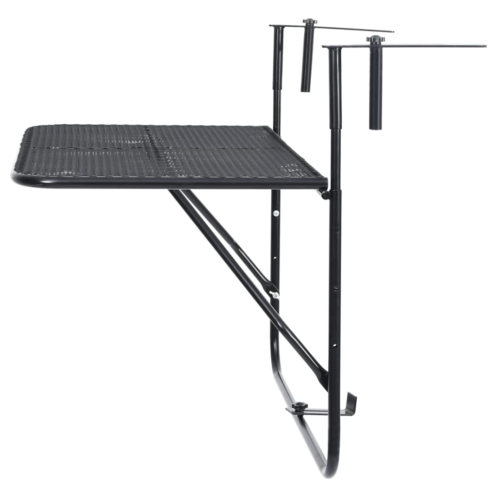 Altanbord 60x40 cm stål sort - number 5.