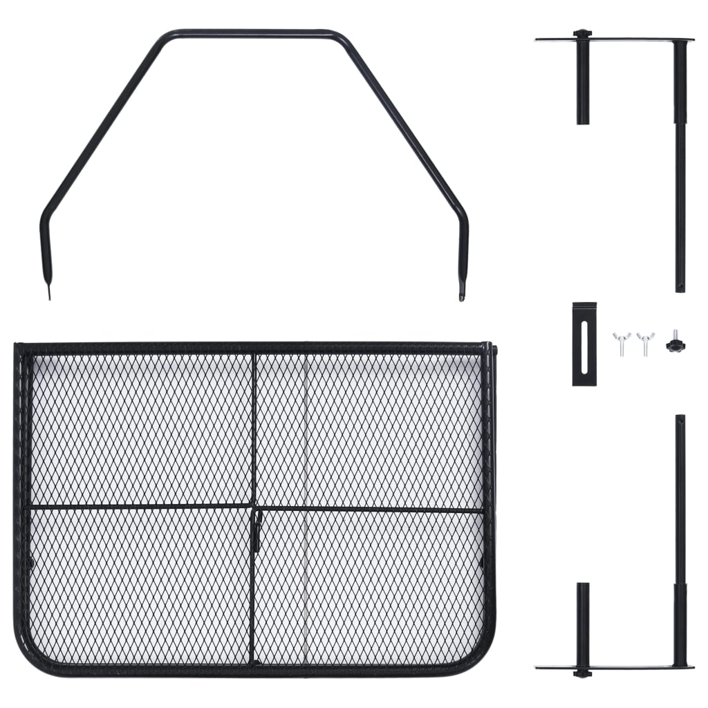 Altanbord 60x40 cm stål sort - number 8.