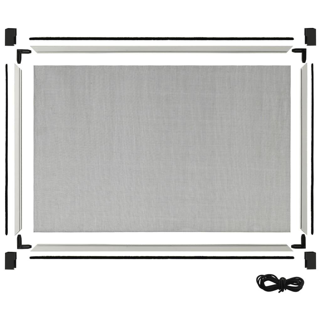 Moustiquaire extensible pour fenêtres (75-143)x50 cm - blanc, 143 x 50 cm - number 6.