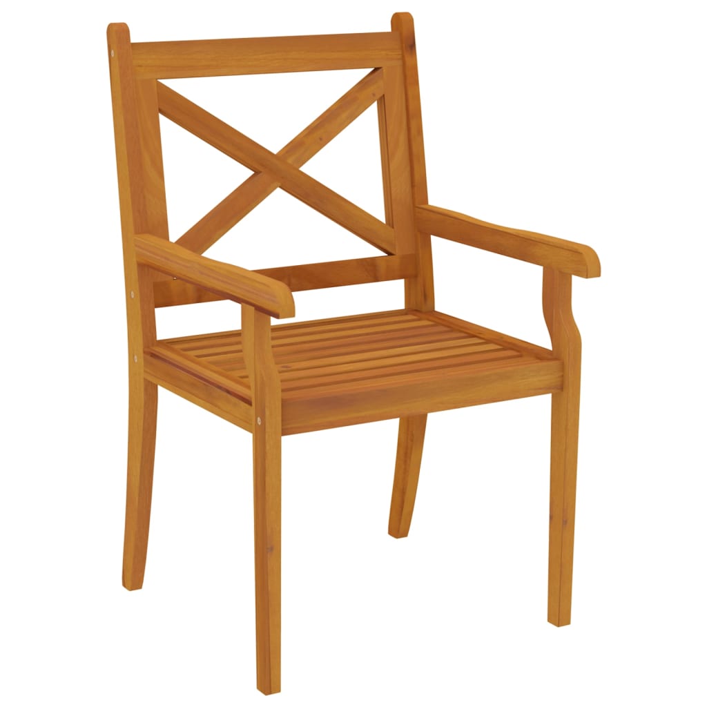 Vrtna blagovaonska garnitura 7 komada punog bagremovog drveta - 200 cm dužine stola, 6 - number 8.