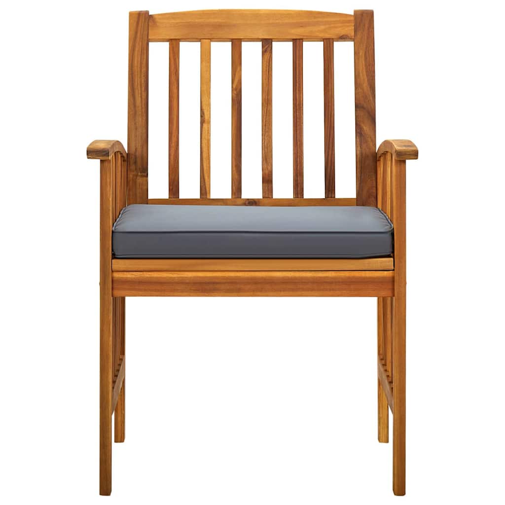 Spisebordsett for hagen 5 deler med puter i massivt akasietre - number 6.