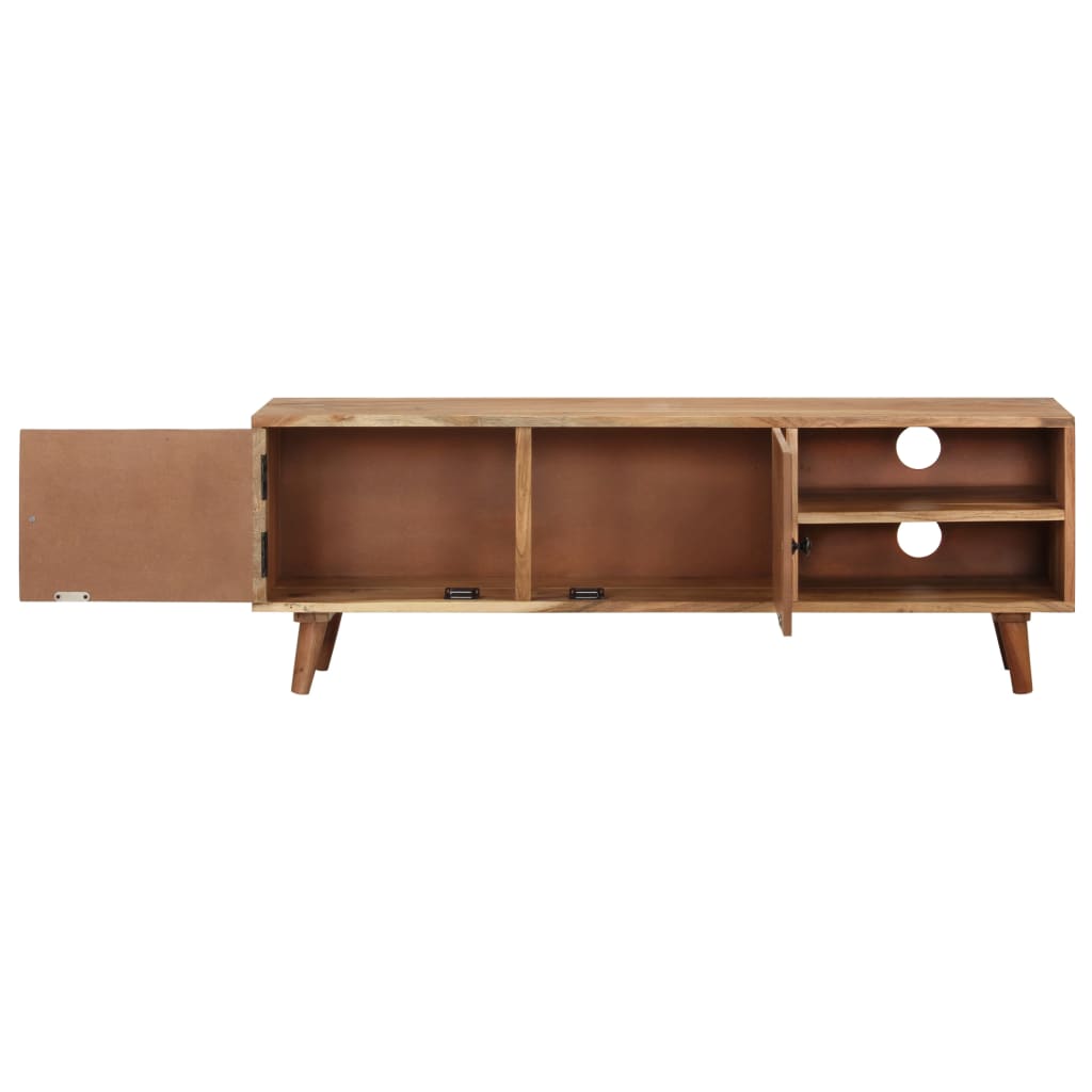 Tv cabinet 115x30x39 cm solid acacia wood - number 5.
