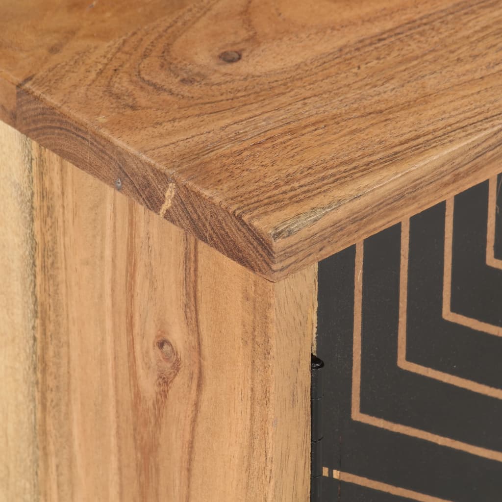 Tv cabinet 115x30x39 cm solid acacia wood - number 7.