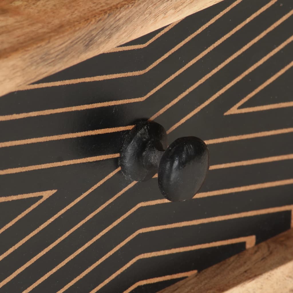 Sofabord 100x50x39 cm massivt akacietræ - number 6.