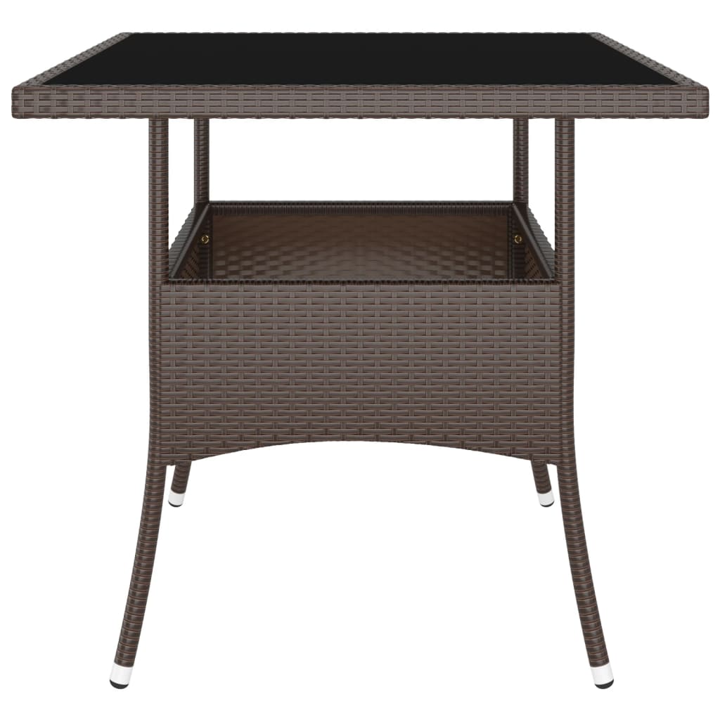 Matbordsset för trädgården 5 delar polyrotting - number 9.