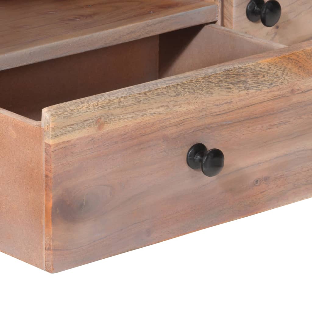 Tv-skab 118x30x40 cm massivt akacietræ - number 6.