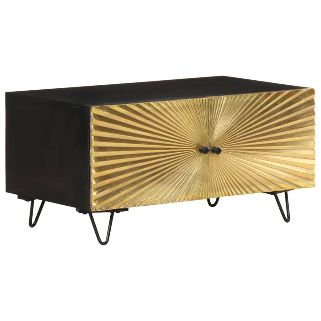 Sofabord 90x50x45 cm massivt mangotræ - number 8.