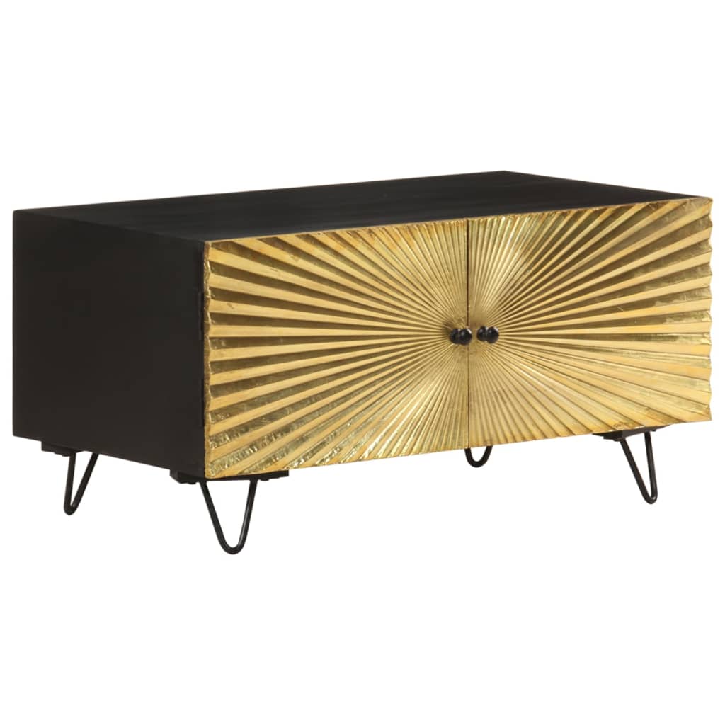 Sofabord 90x50x45 cm massivt mangotræ - number 9.