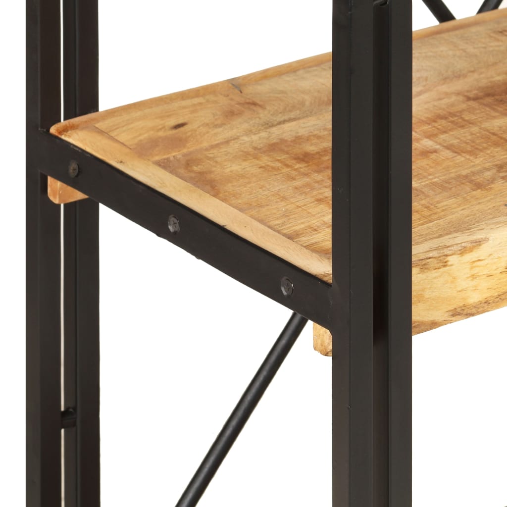 Bokhylle med 3 hyller - brun, 60 x 30 x 80 cm, 1, heltre mangotre - number 4.