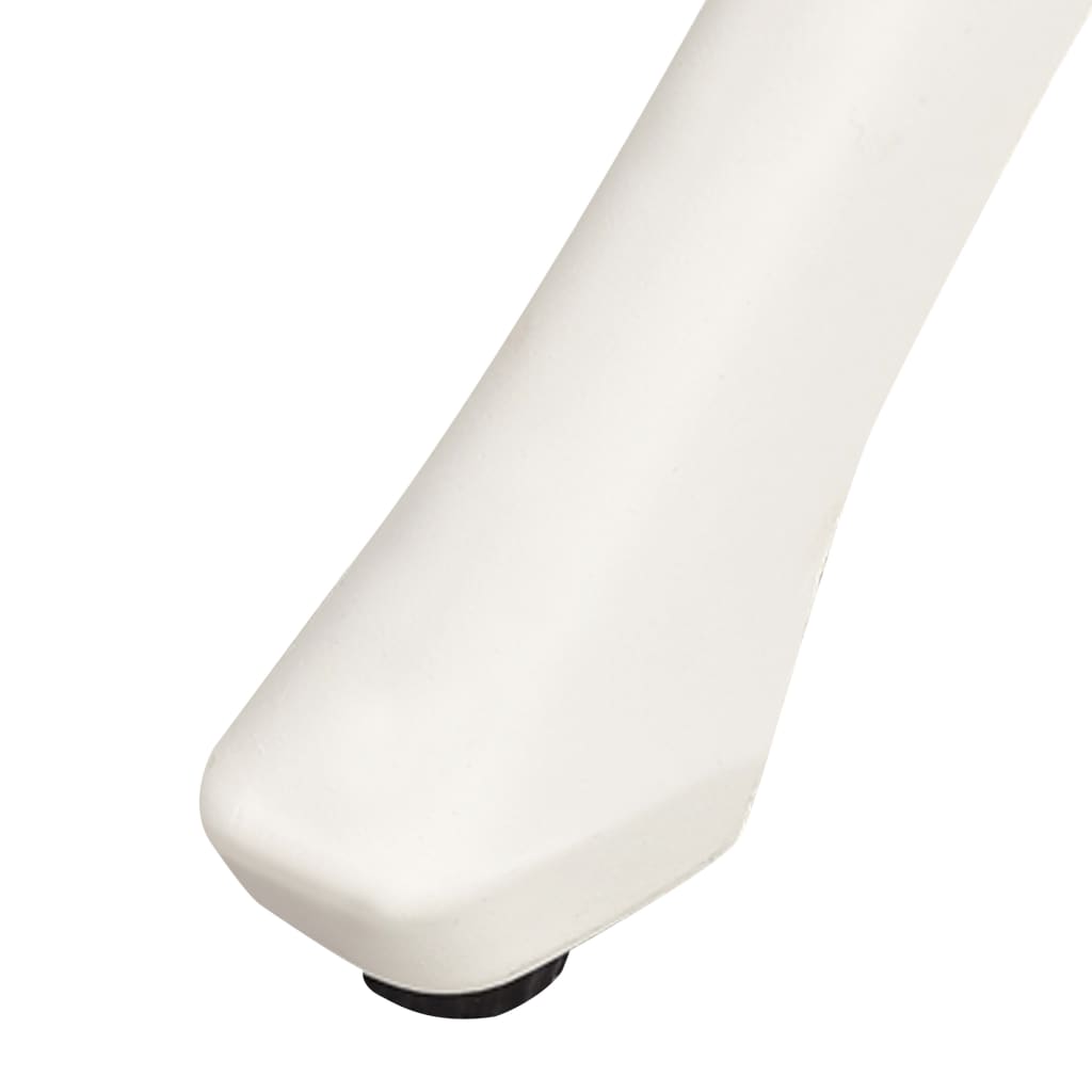 Vrtni stol 90x90x73 cm lijevani aluminij - bijeli, 1 - number 5.