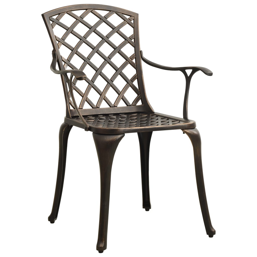 Bistro sets 3 parts cast aluminum bronze colored - number 2.
