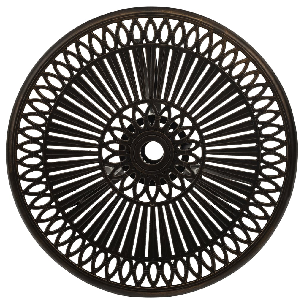 Bistro sets 3 parts cast aluminum bronze colored - number 7.