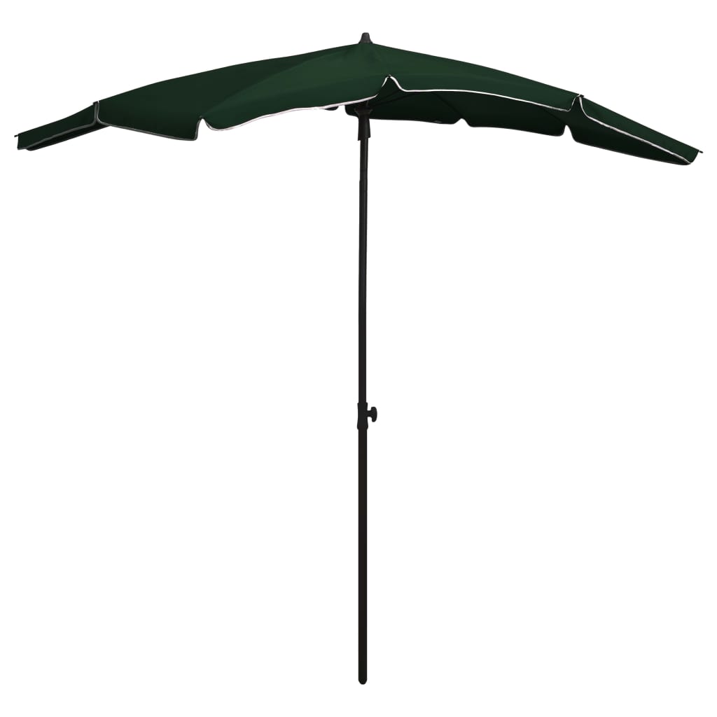 Parasol with pole 200x130 cm - green, 1 - number 1.