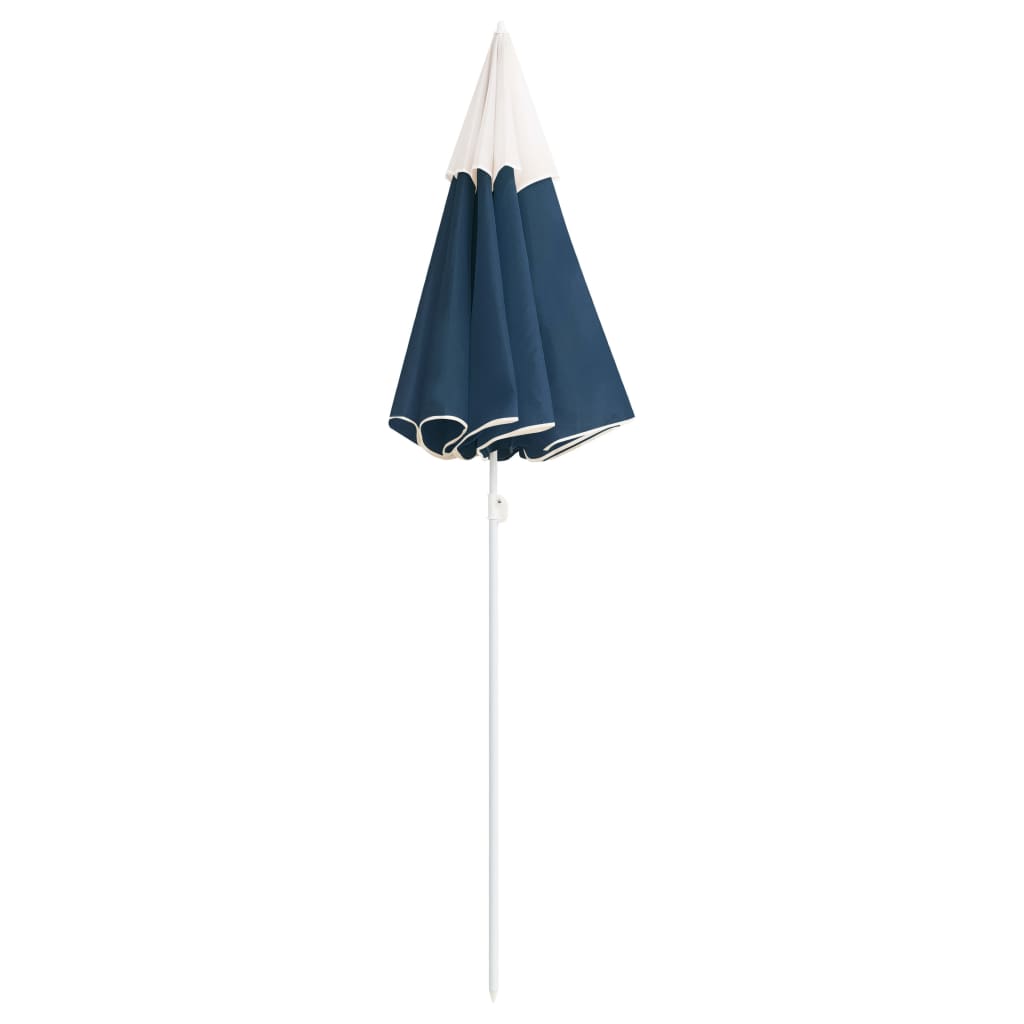 Parasol 180 cm steel rod - blue, 1 - number 3.