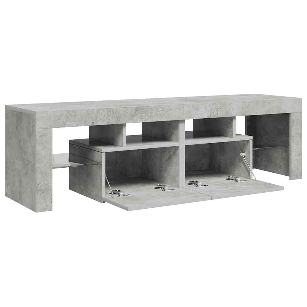 Tv table with led light 140x36.5x40 cm - concrete grey, 1 - number 10.
