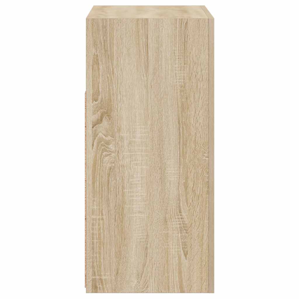 Skænk med led-lys 80x35x75 cm sonoma-eg - number 10.