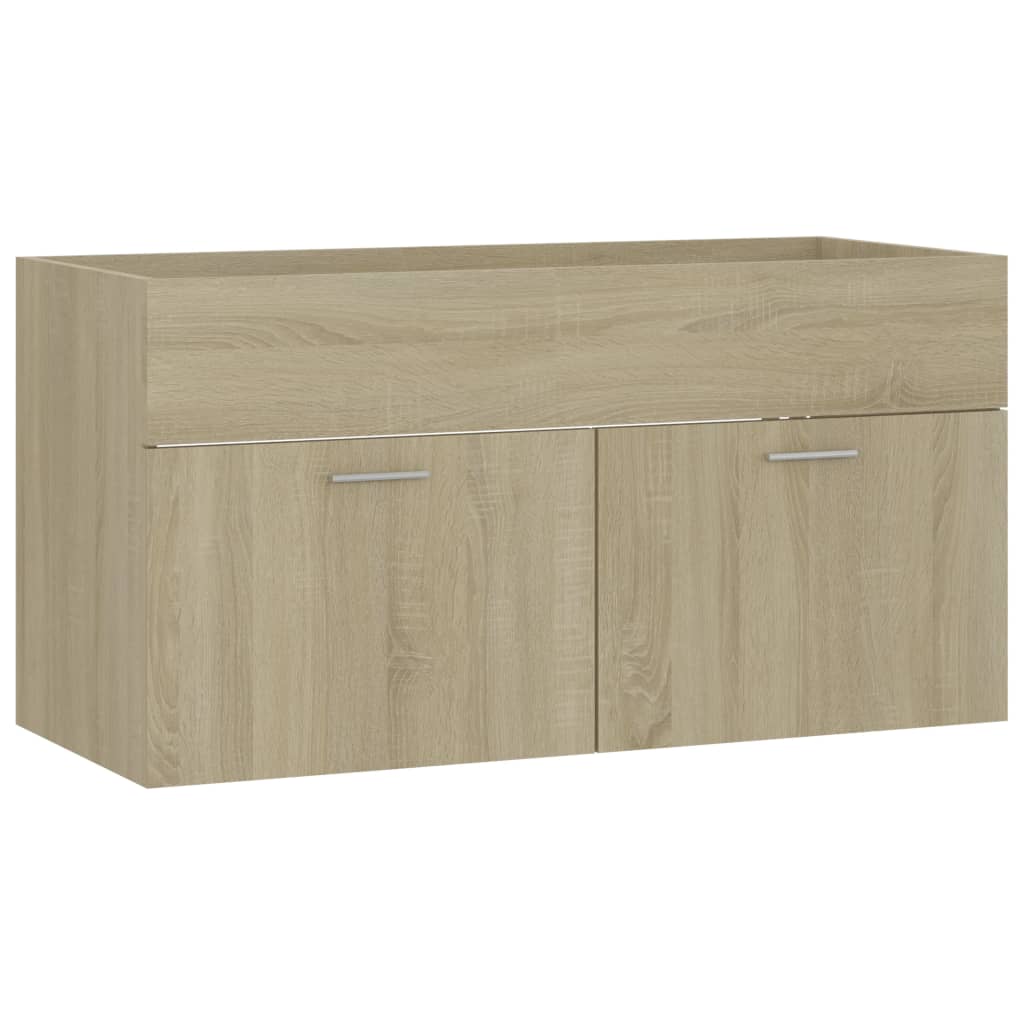 Vaskeskap 90x38,5x46 cm konstruert tre - sonoma eik, 90 x 38,5 x 46 cm, 1 - number 2.