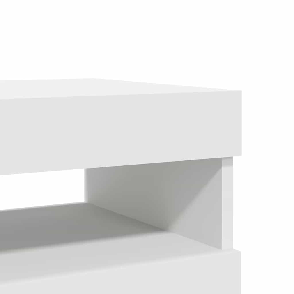Tv-borde med led-lys 2 stk. 60x35x40 cm hvid - number 12.
