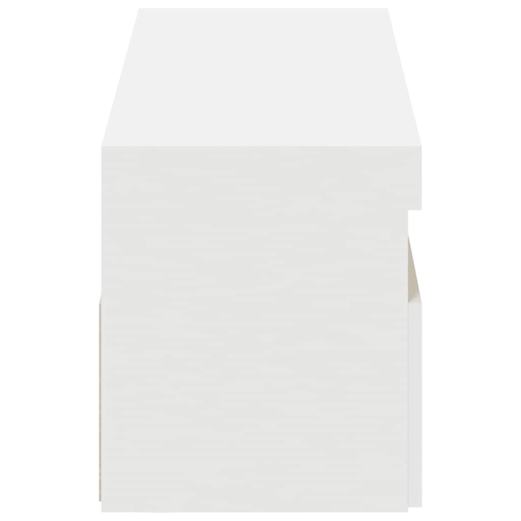 Tv-borde med led-lys 2 stk. 60x35x40 cm hvid - number 10.