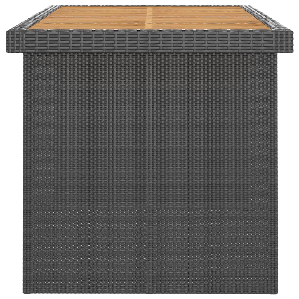 Zestaw stolika na zewnątrz 9 części z poduszkami polyattan black - czarno -brązowe, 8 - number 11.