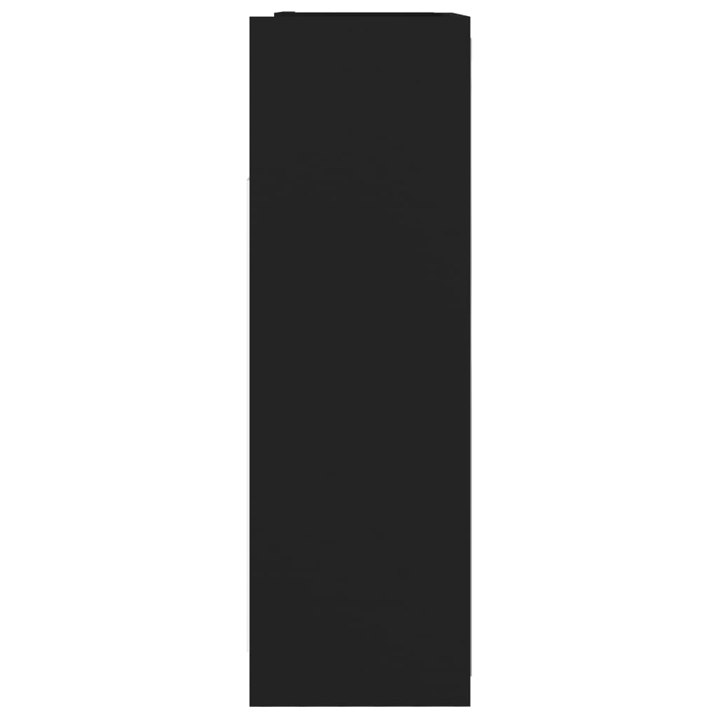 Kupaonski ormarić s ogledalom 62,5x20,5x64 cm izrađeno drvo - crni, 1 - number 9.