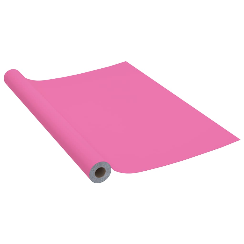 Self-adhesive foil for furniture 500x90 cm pvc pink high gloss - high gloss pink, 1 - number 2.