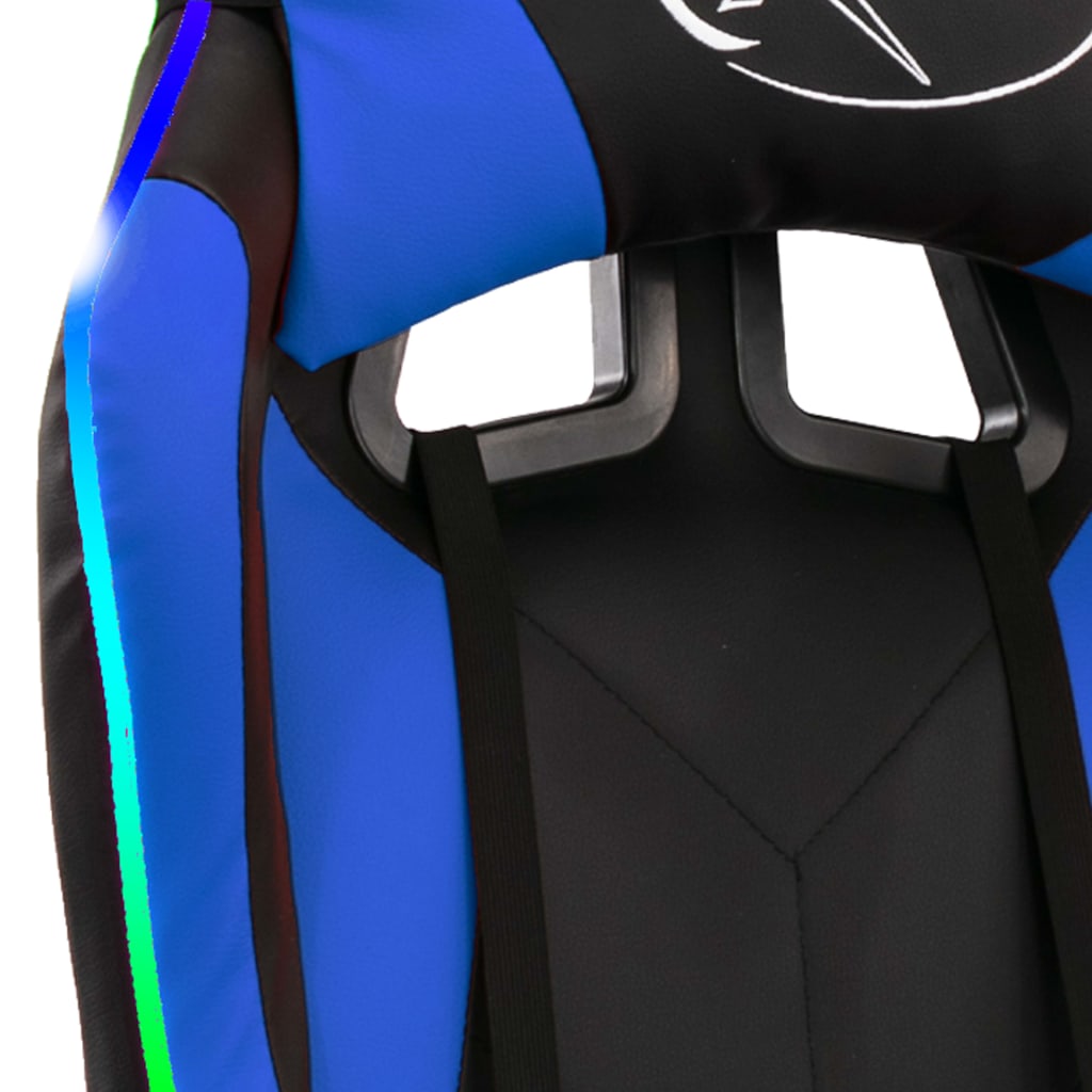 Gaming stolica s led svjetlom rgb boje umjetna koža - number 9.