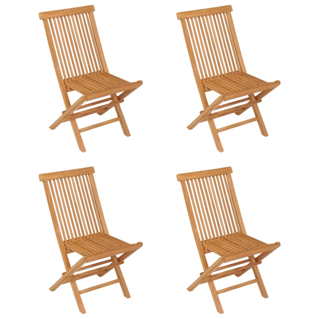 Blagovaonska stolna garnitura za vrt 5 dijelova masivna tikovina - number 5.