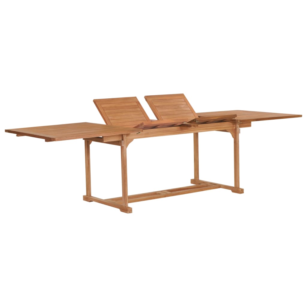 Spisebordsett for hagen 9 deler heltre teak - number 3.