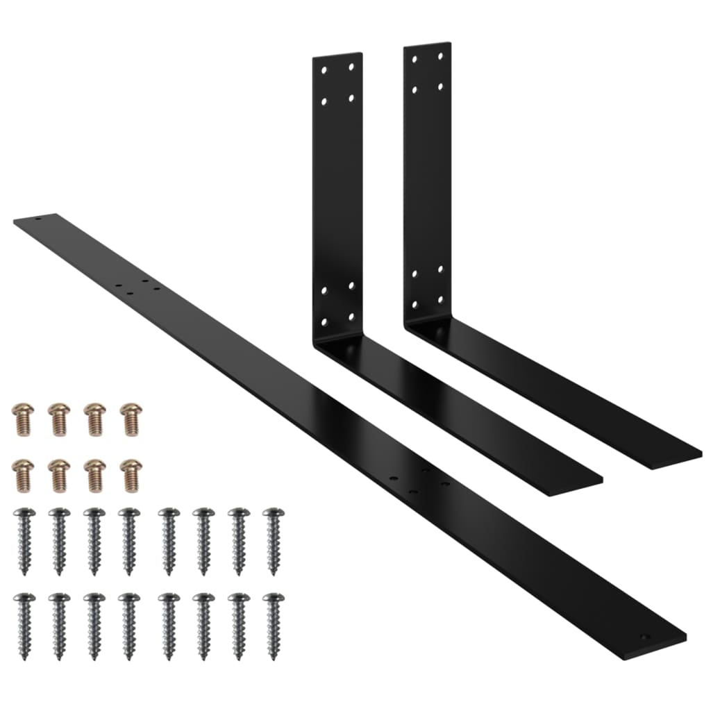 Oparcie do sofy paletowej żelazo - czarne, 110 cm - number 2.