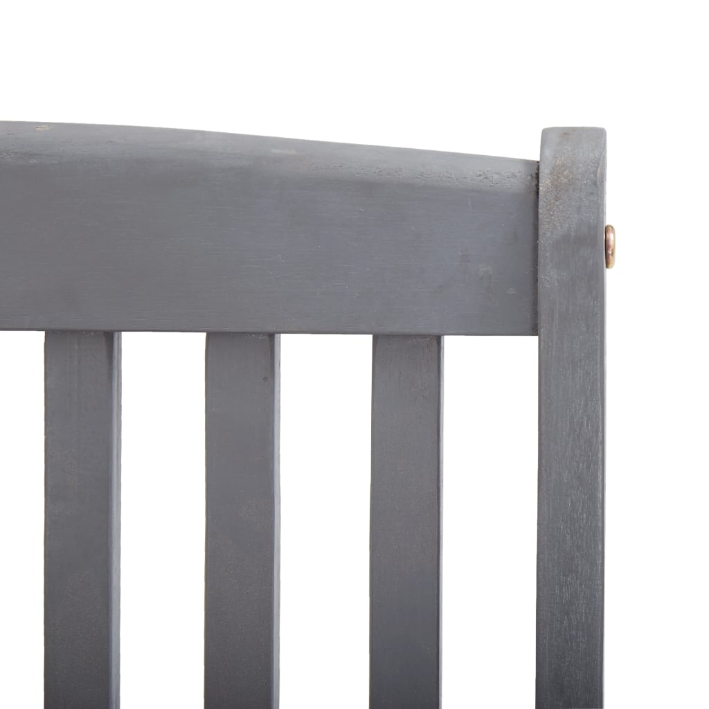 Sklopivi vrtne stolice računala. s jastucima čvrsta stabla bagrema - siva -brown, 4, 1 - number 7.