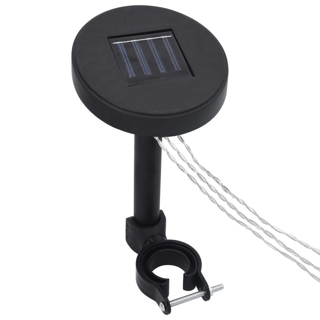 Soldrevet led-lyskæde med solpanel - number 1.