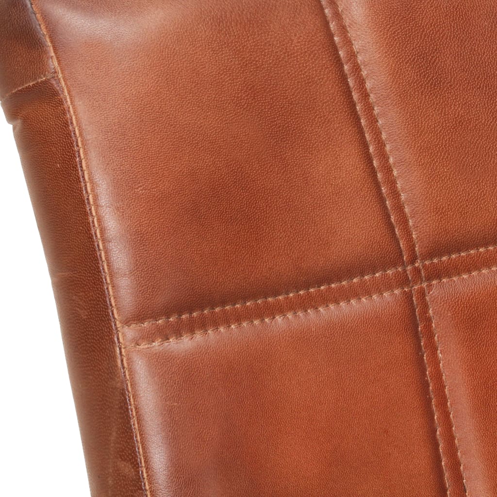 Stolice za blagovaonice s konzolnim računalima. prava kožna smeđa - svijetlo smeđa, 6, uzorak 4 - number 6.