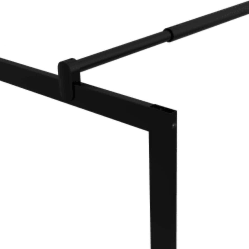 Parete doccia in vetro temperato - nero, 80 x 195 cm - number 6.
