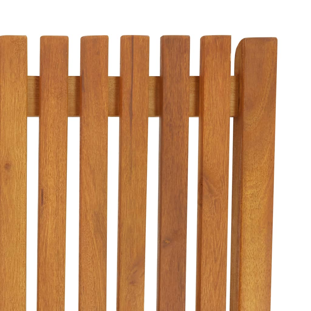 Ležaljka s jastukom od punog drva akacije - antracit siva, 1 - number 7.