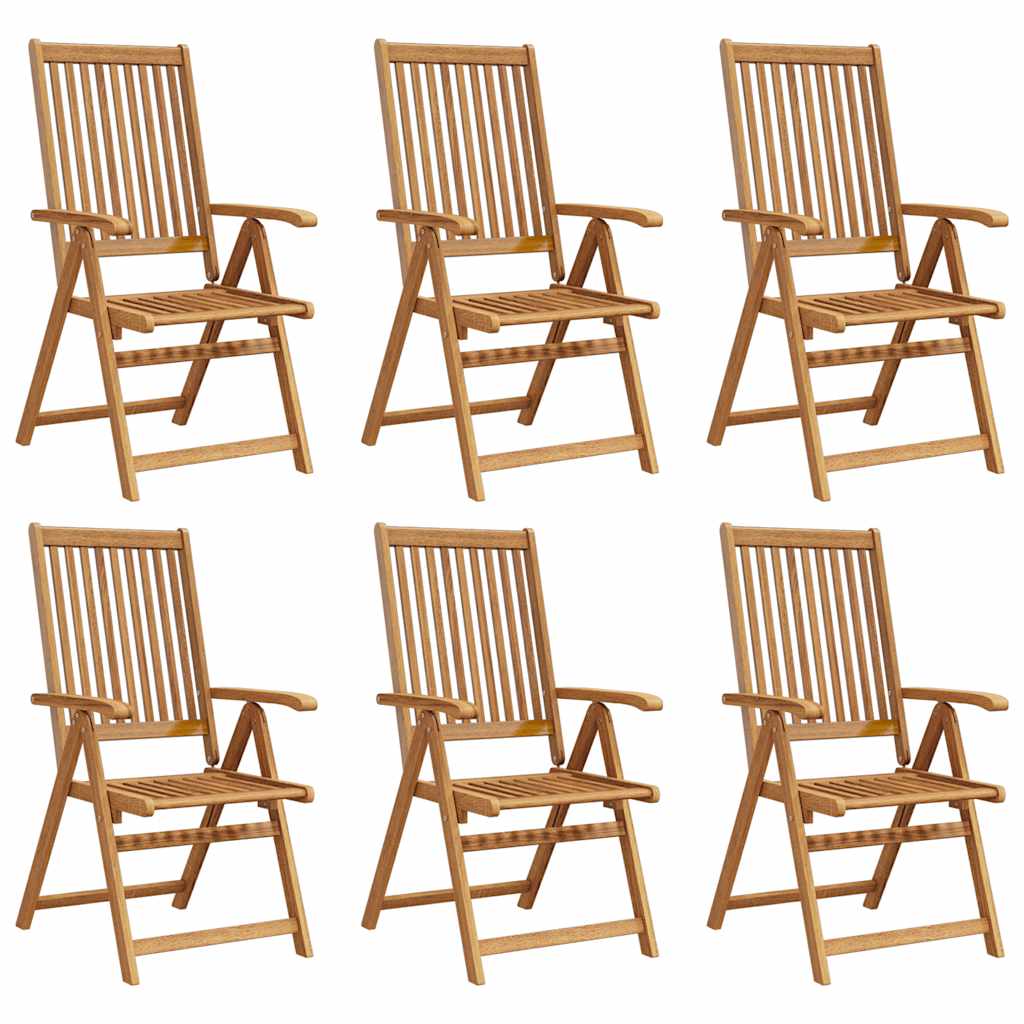 Sklopive vrtne stolice 6 kom. puno bagremovo drvo - number 5.